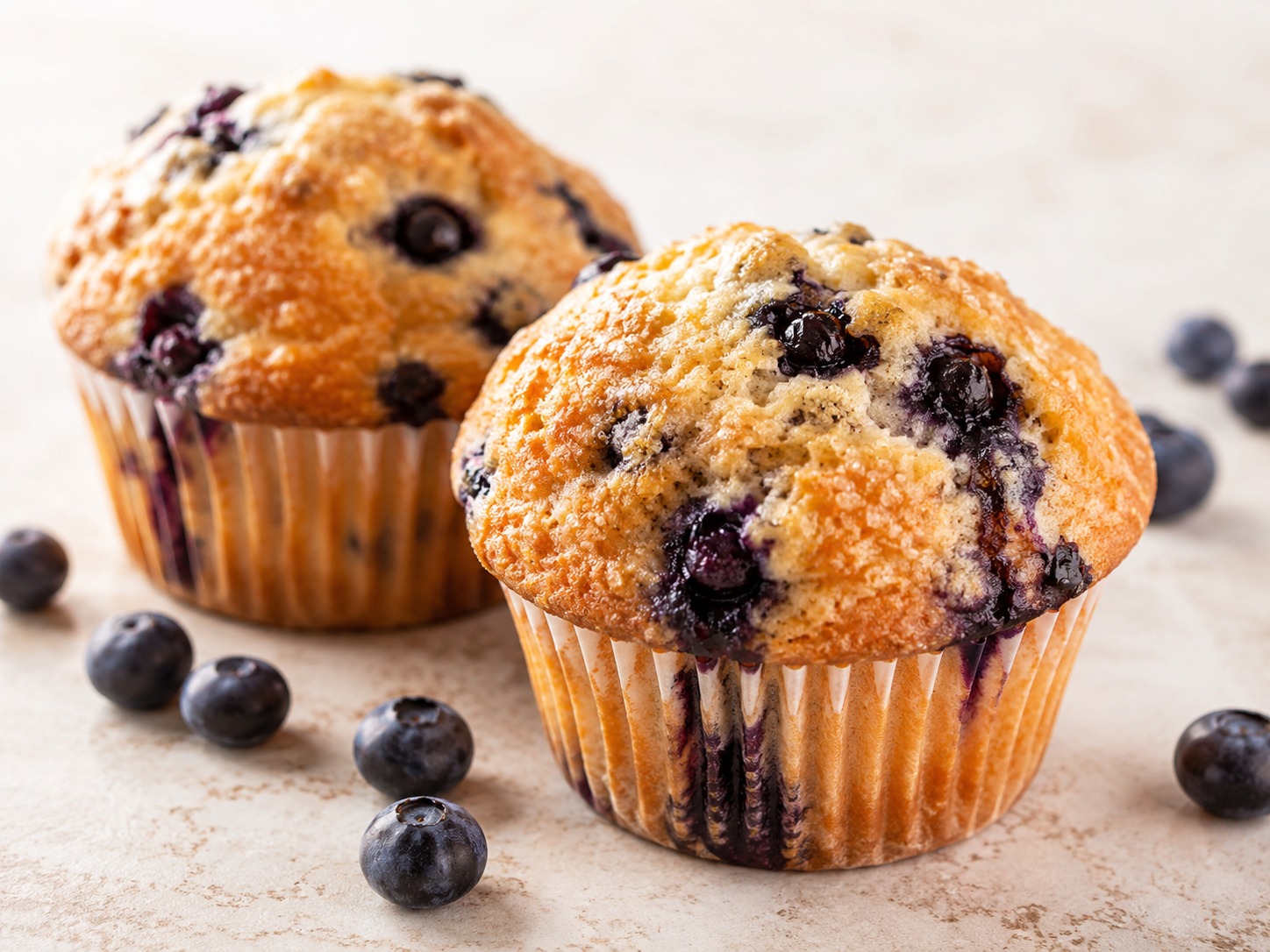 Blueberry Stardust Muffins