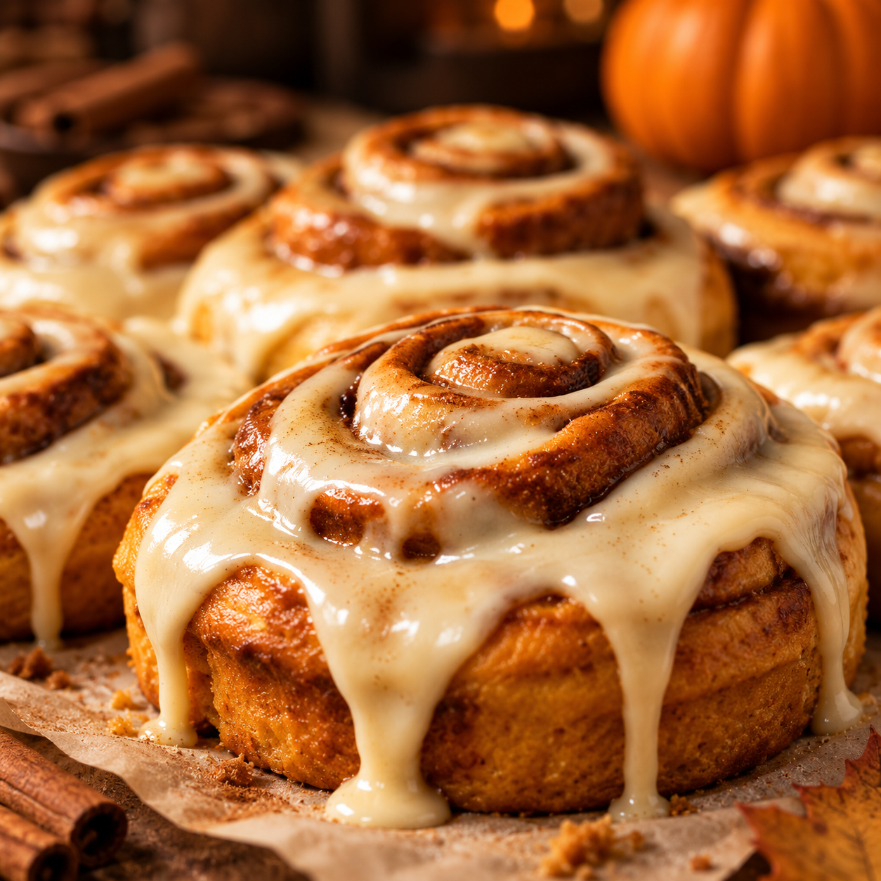 Pumpkin Cinnamon Rolls